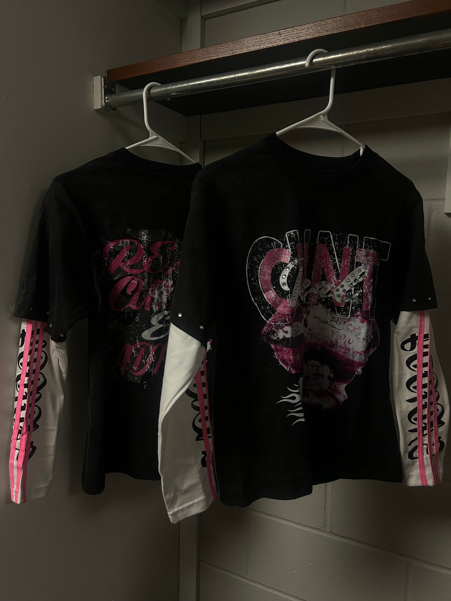 Black/Pink Prosmosis Graphic Long Sleeve