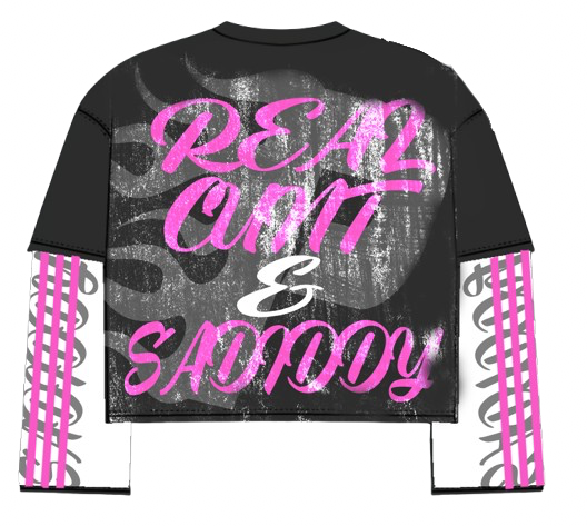 Black/Pink Prosmosis Graphic Long Sleeve