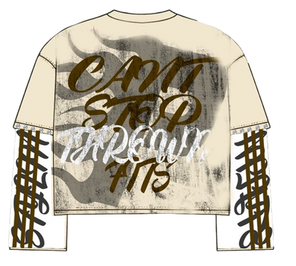 Brown/Cream Prosmosis Graphic Long Sleeve